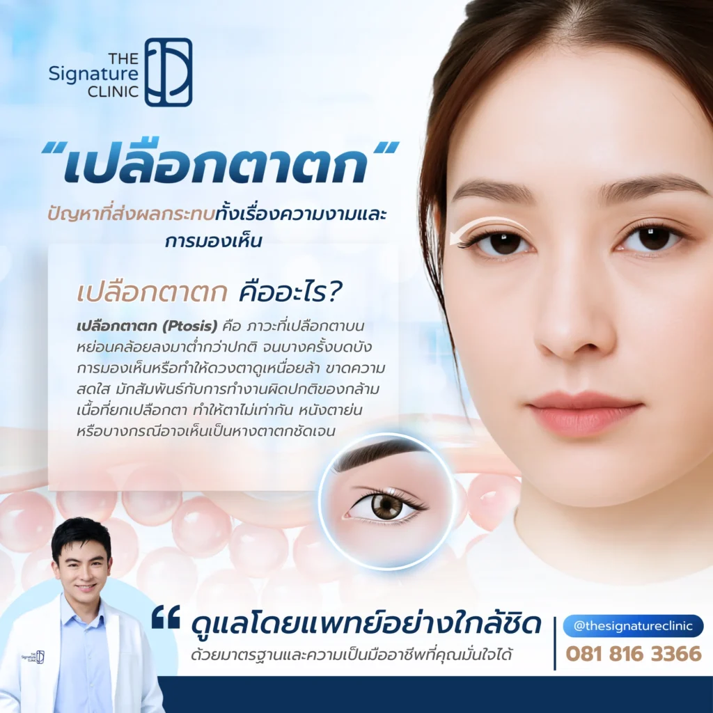 เปลือกตาตก